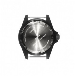 GMT Dual Timezone Military Watch in Black PVD (Bracelet)