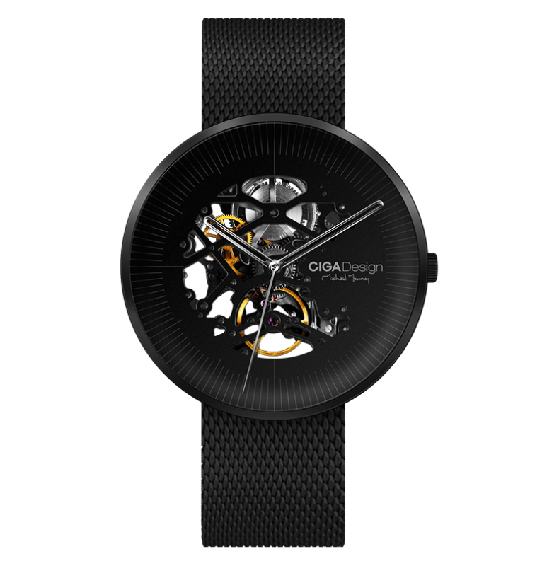 Michael Young Series Automatic Skeleton Black